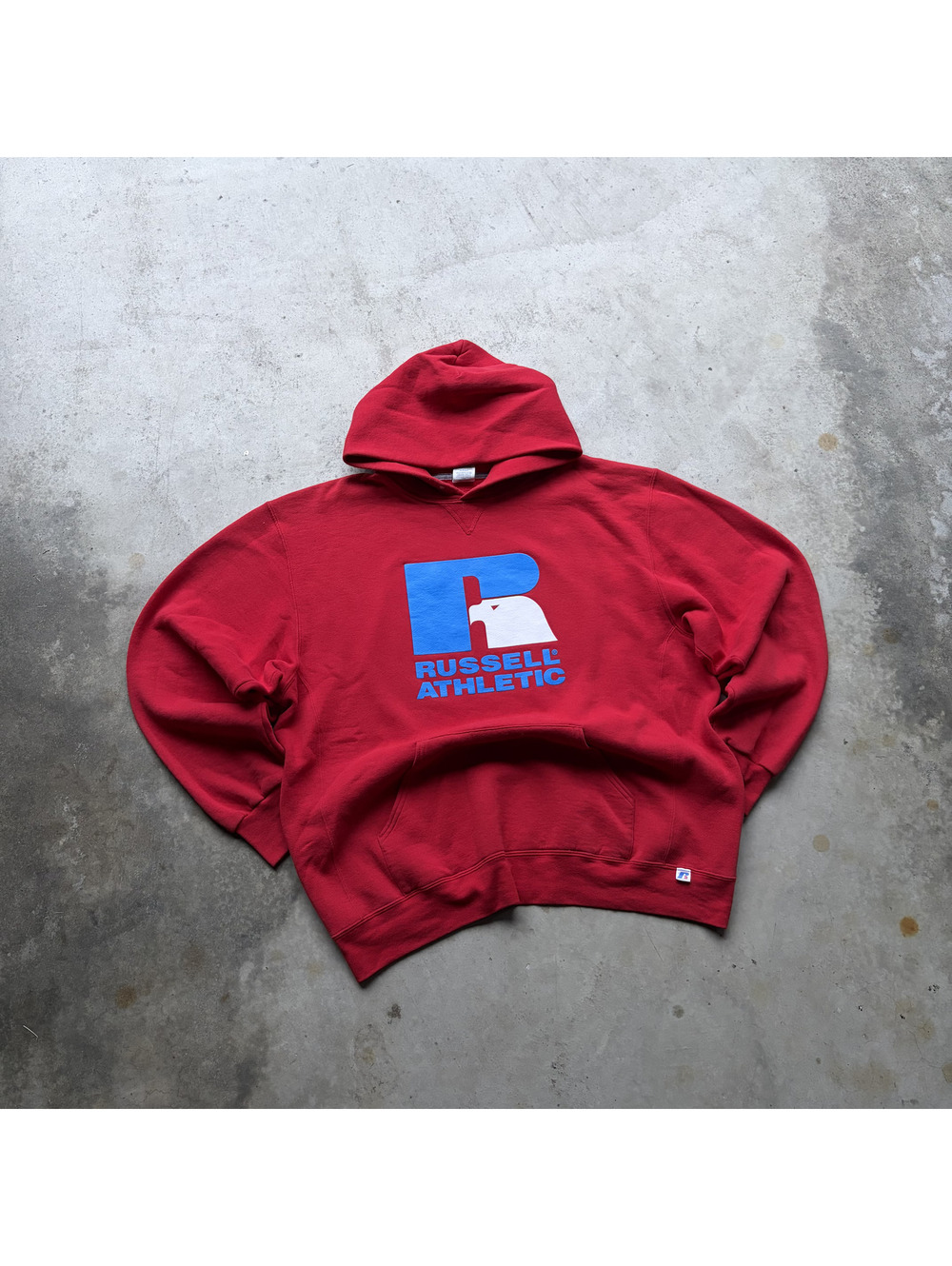 Russell Athletic Red Hoodie Sweatshirt XL
